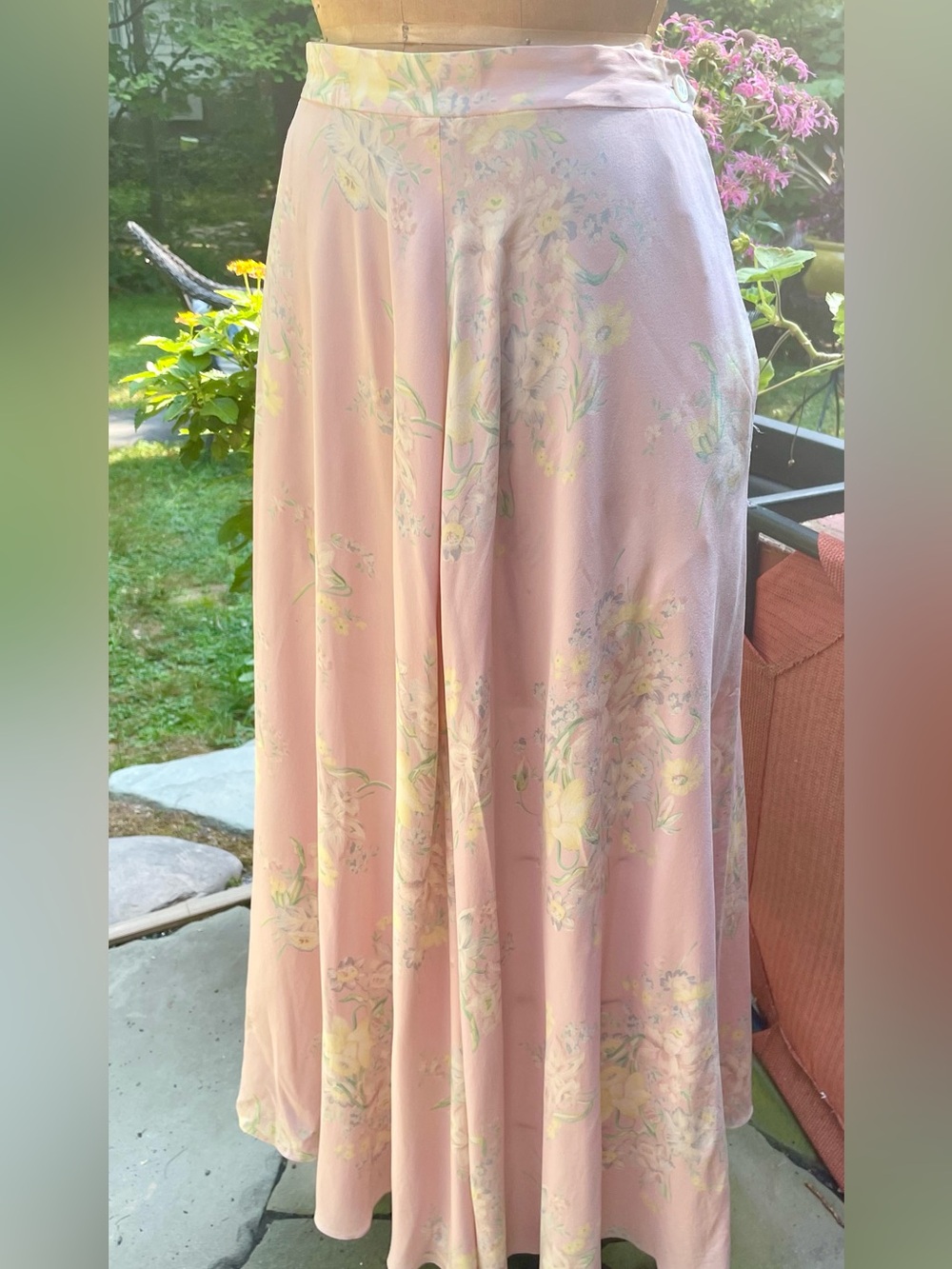 Ralph Lauren Purple Label 100% Silk Floral Midi